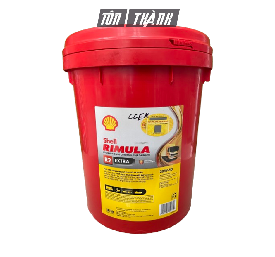 DẦU NHỚT ĐỘNG CƠ SHELL RIMULA R2 EXTRA 20W-50 (18 LÍT)