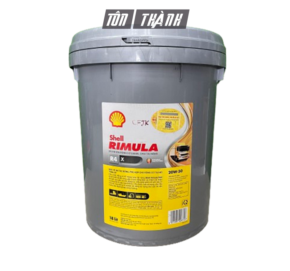 DẦU ĐỘNG CƠ SHELL RIMULA R4 X 20W50 (18 LÍT)