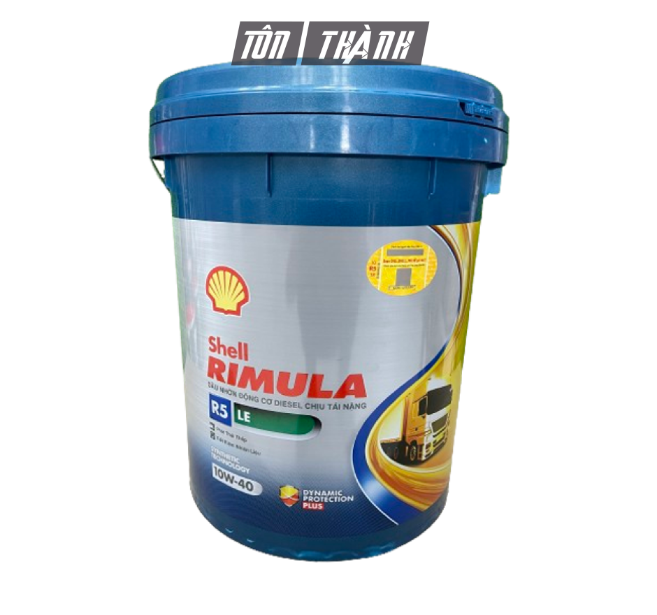 DẦU ĐỘNG CƠ CAO CẤP SHELL RIMULA R5 LE 10W-40 API CK-4 (18 LÍT)