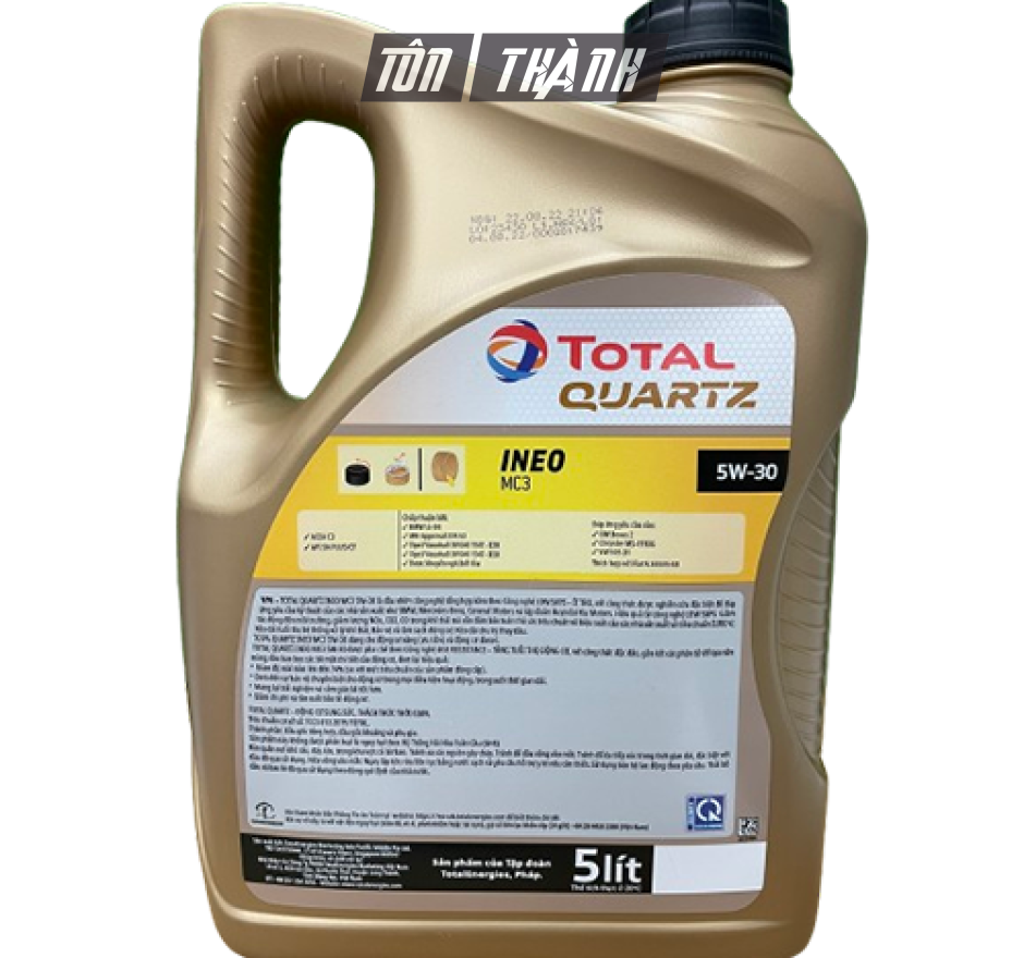Dầu nhớt Total Quartz INEO MC3 5w30 Dùng cho máy xăng và máy dầu (5Lít)