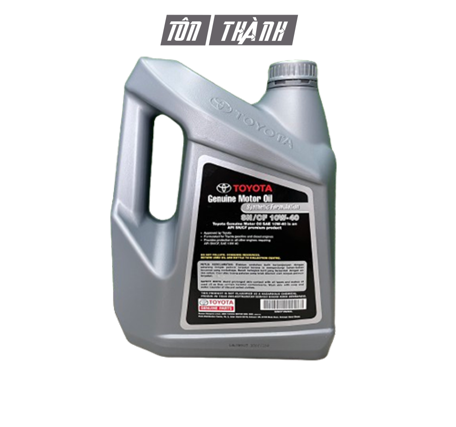 DẦU NHỚT TOYOTA GENUINE MOTOR OIL SN/CF 10W-40 (4 LÍT)