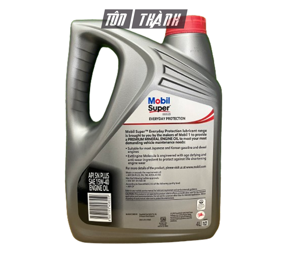 DẦU NHỚT MOBIL SUPER 15W-40 API SN PLUS (4 LÍT)