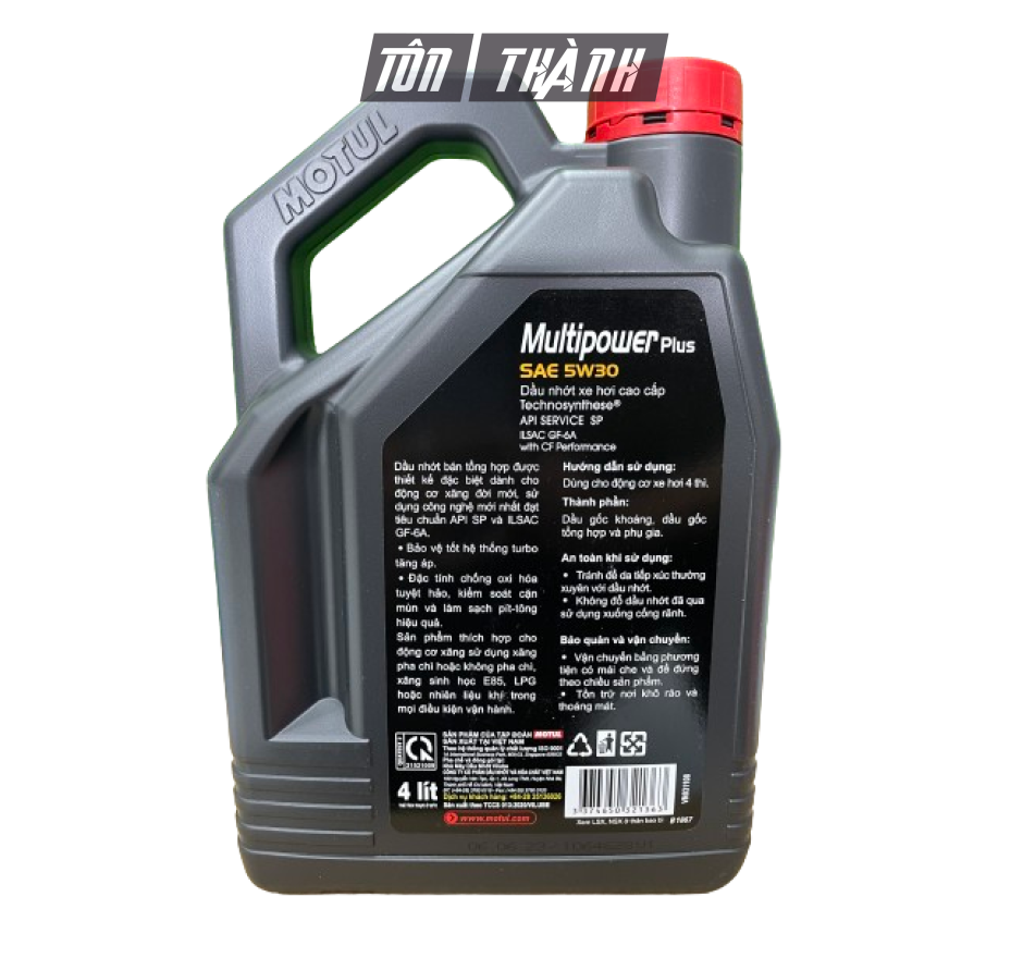 DẦU NHỚT CAO CẤP MOTUL MULTIPOWER PLUS 5W30 (4 LÍT)