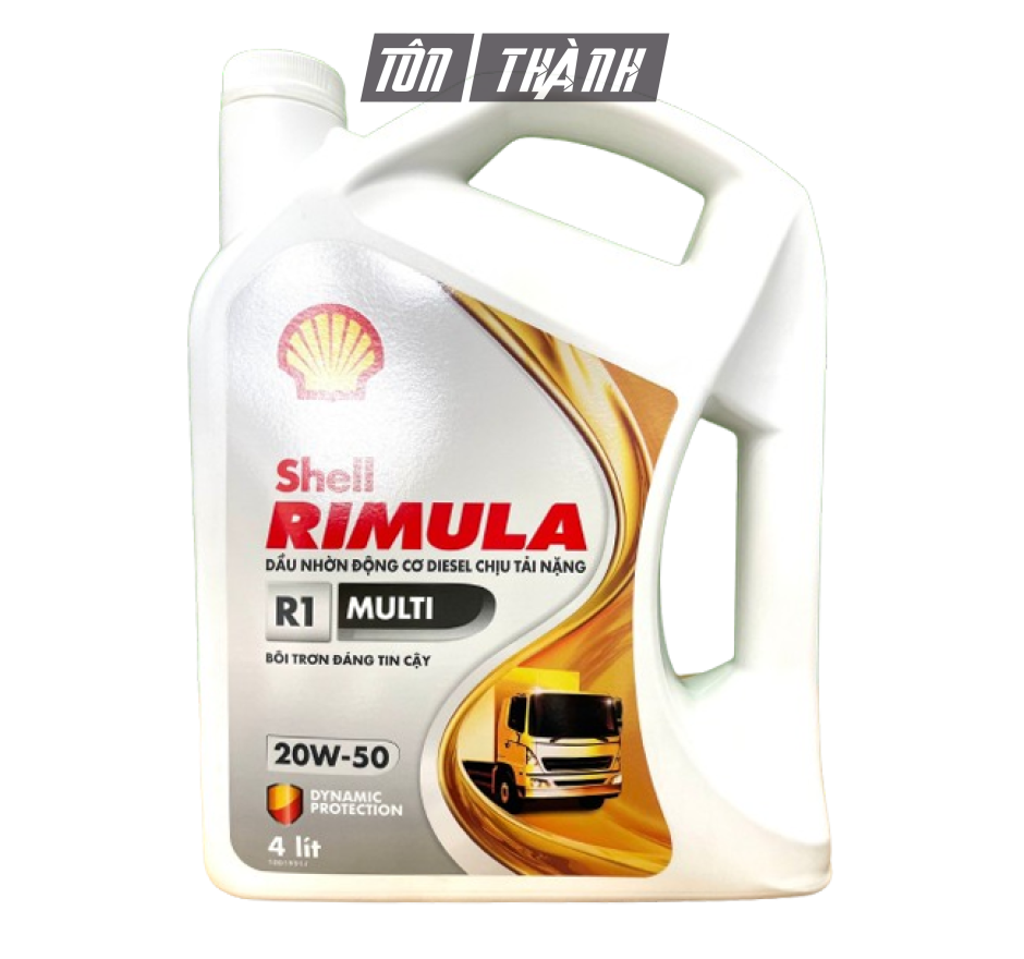 DẦU NHỚT ĐỘNG CƠ SHELL RIMULA R1 20W-50 (4 LÍT)