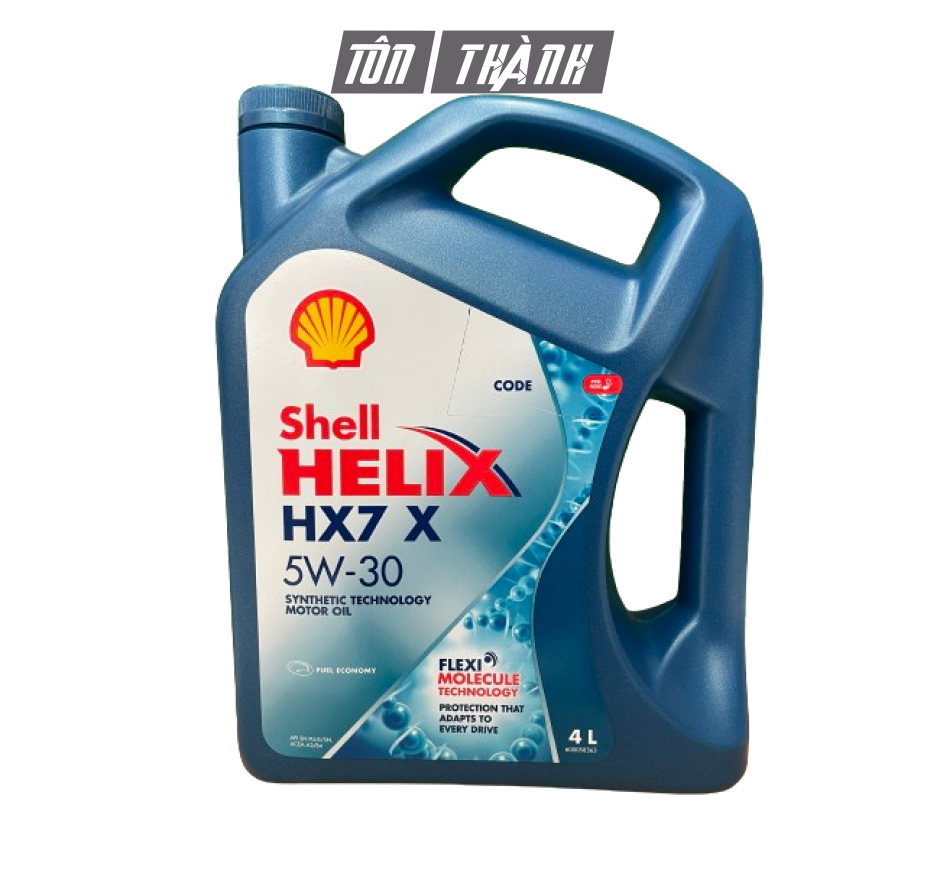DẦU NHỚT ĐỘNG CƠ XE HƠI CAO CẤP SHELL HELIX HX7 X SN 5W-30 (4 LÍT)