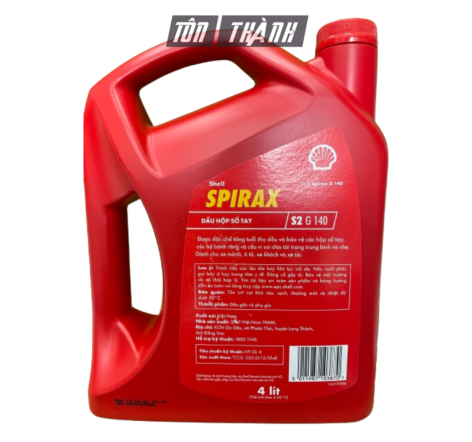 DẦU HỘP SỐ SHELL SPIRAX  S2 G-140 (4 LÍT)