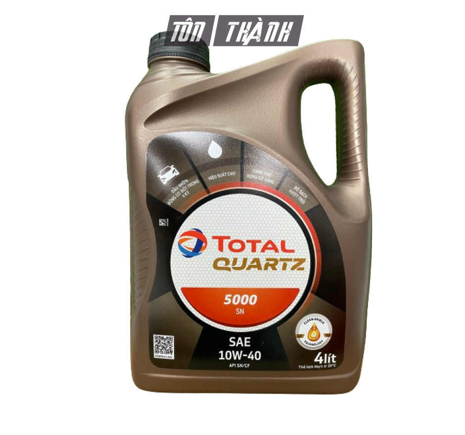 DẦU NHỚT ĐỘNG CƠ TOTAL QUARTZ 5000 10W40 (4 LÍT)