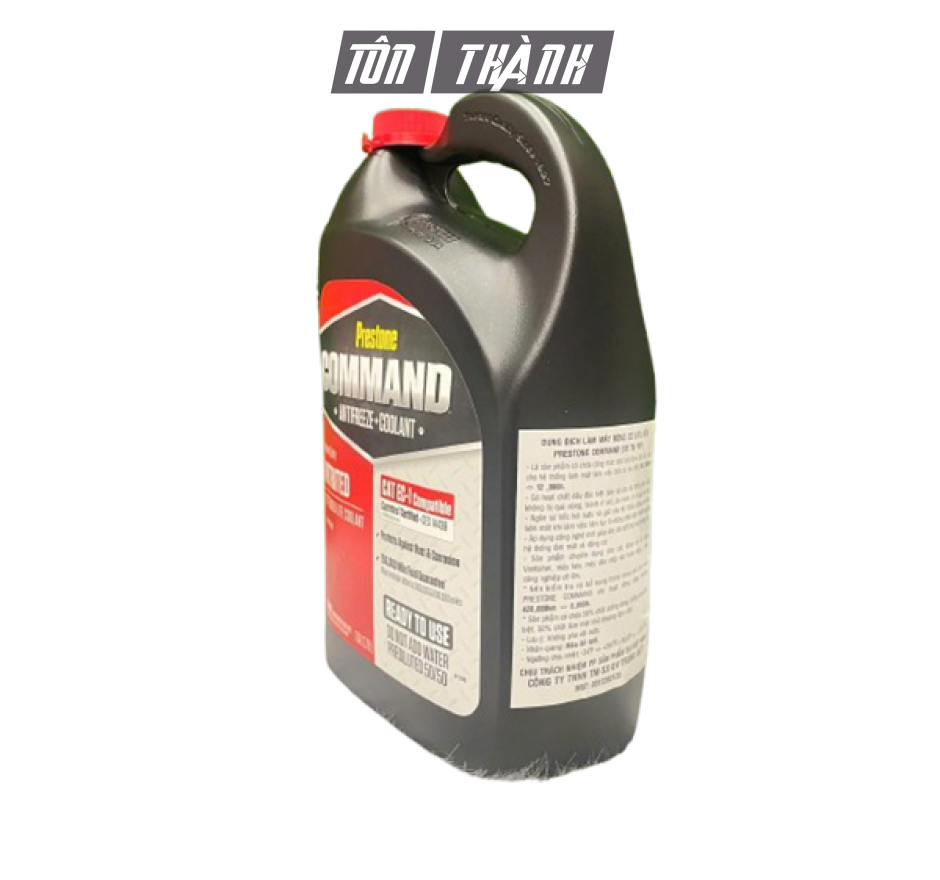 Nước làm mát màu đỏ Prestone Command Coolant 50/50 (3.78 Lít)