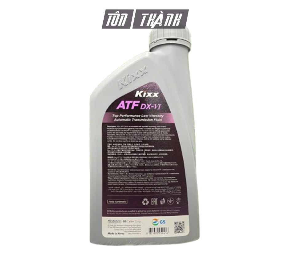 Dầu Hộp Số Tự Động KIXX ATF DX-VI (1 Lít)