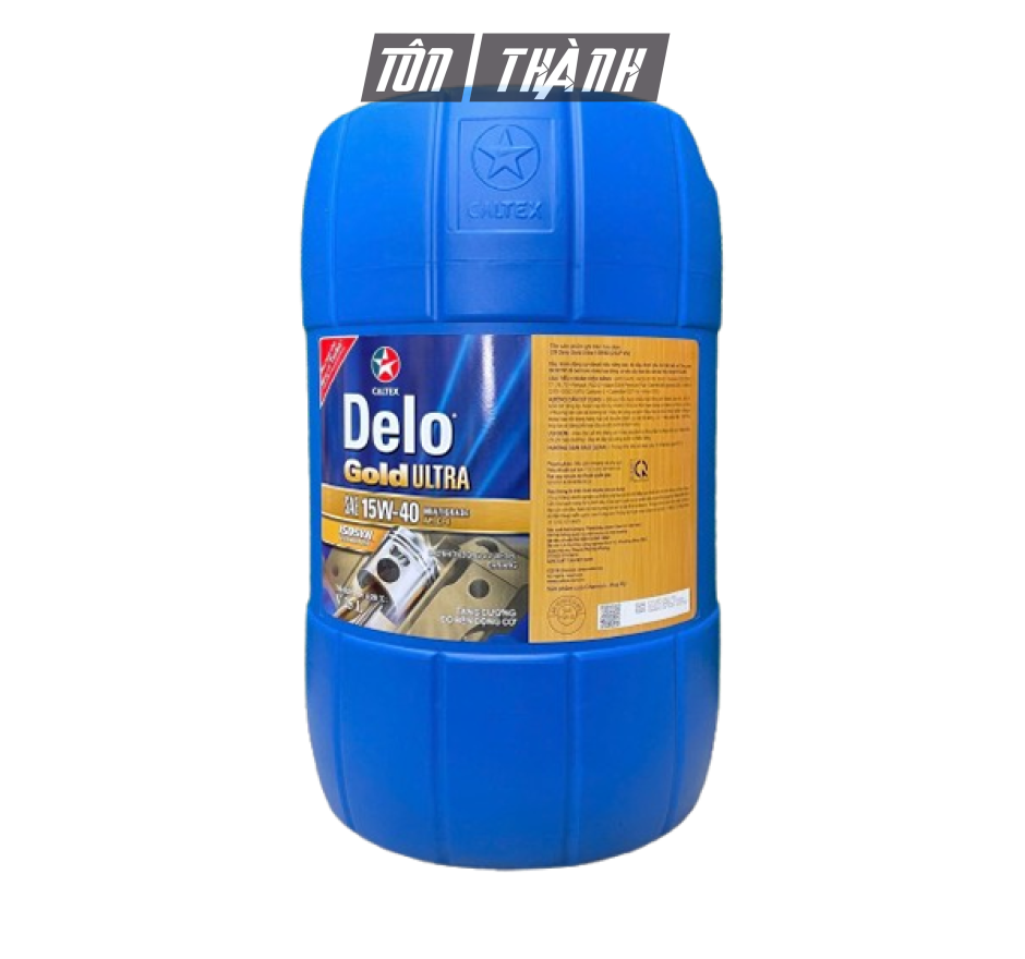 Dầu Nhớt Caltex Delo Gold Ultra SAE 15W-40 API CI-4 Turbo (25 Lít)