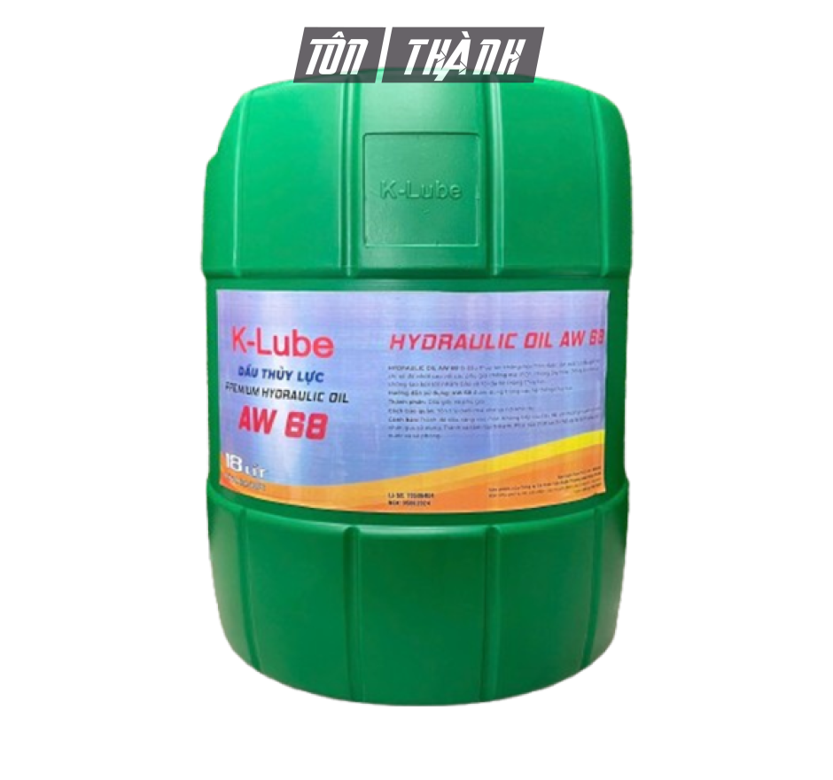 Dầu thủy lực trắng K-Lube AW 68 (18 Lít)