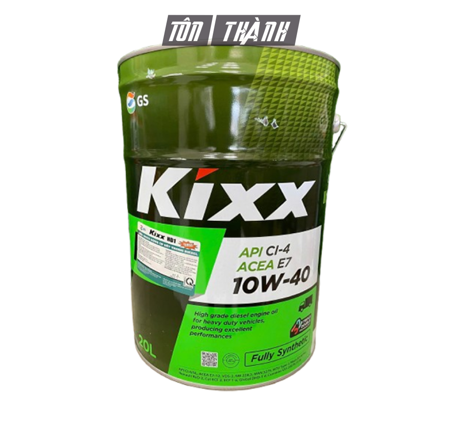 Dầu động cơ Kixx HD1 CI-4/SL 10W40 (20 Lít)
