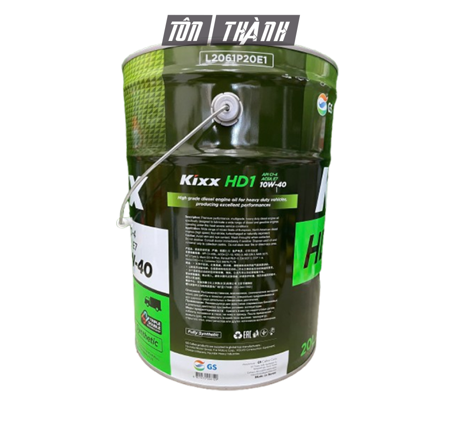 Dầu động cơ Kixx HD1 CI-4/SL 10W40 (20 Lít)