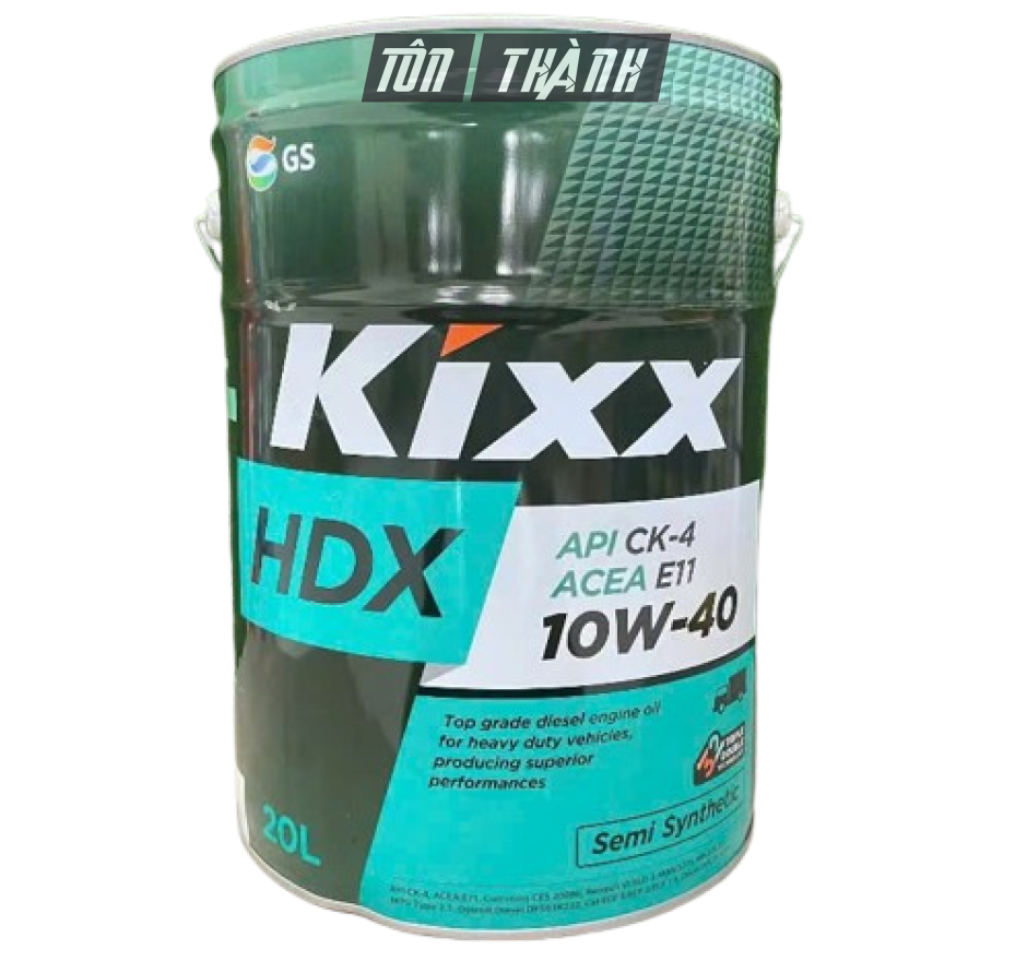 Dầu động cơ cao cấp Kixx HDX CK-4 10W40 (20 Lít)